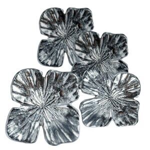 Dogwood Spring Flower Shaped Metal Napkin Rings Set of 4